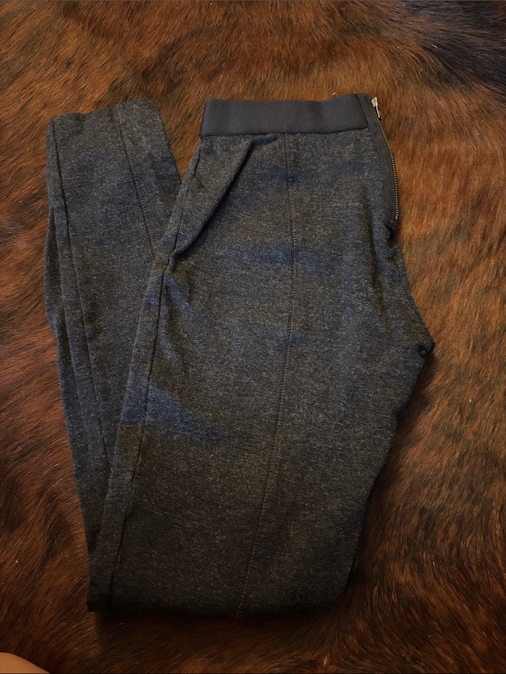J Crew Back Zip Grey Legging